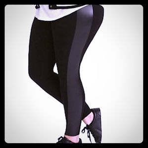 Torrid faux leather side leggings